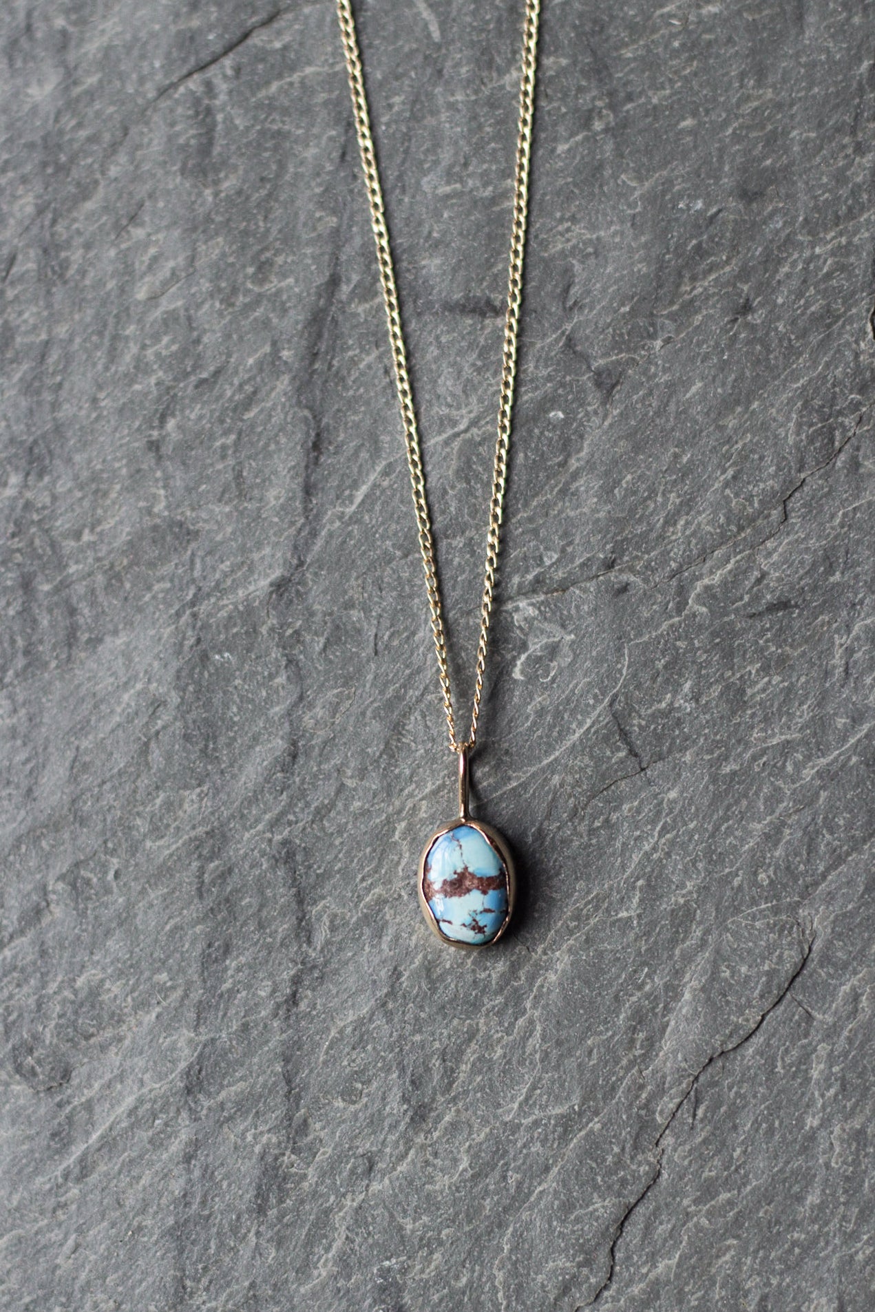golden hills turquoise necklace 006