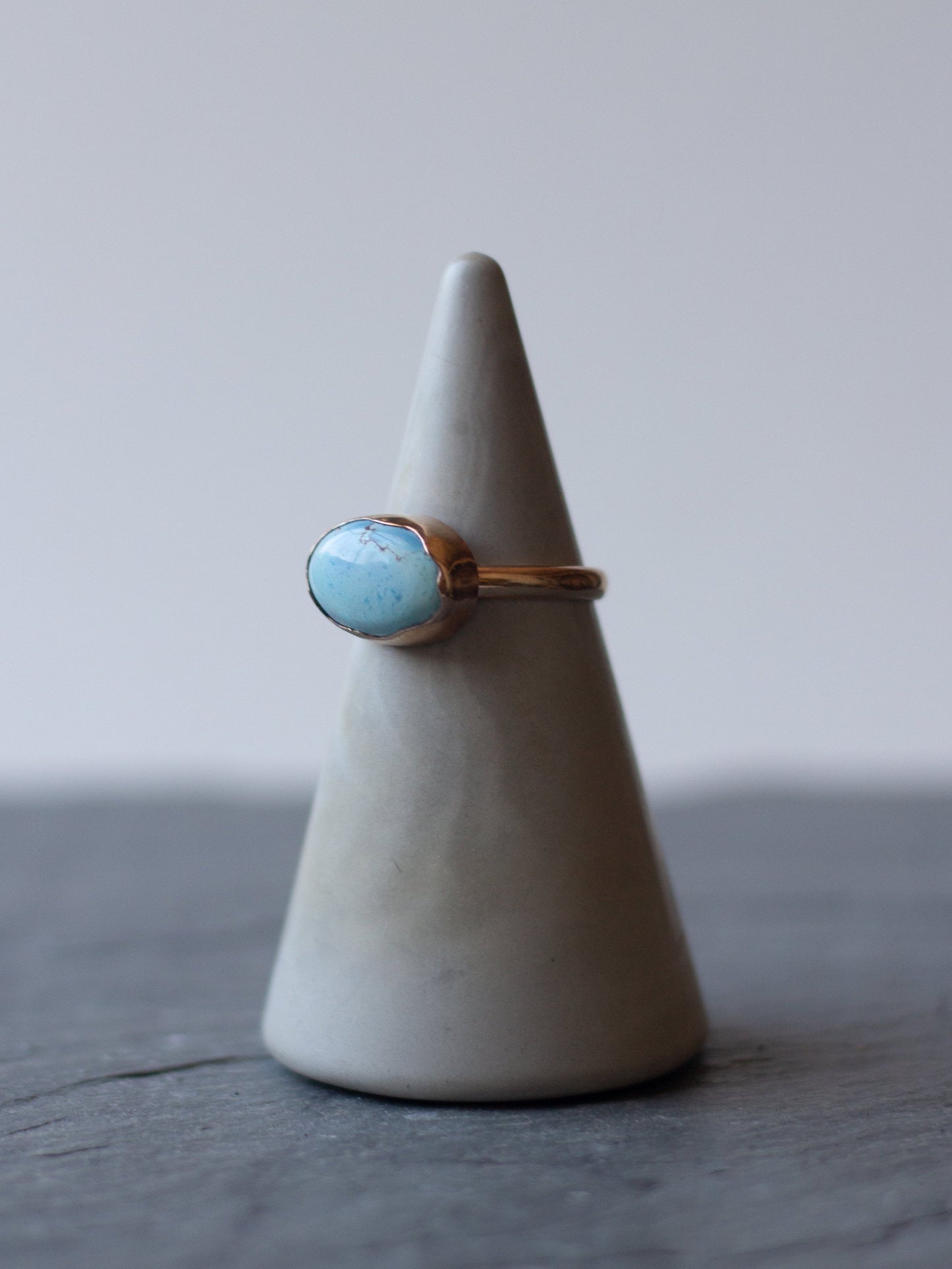 golden hills turquoise ring - size 8