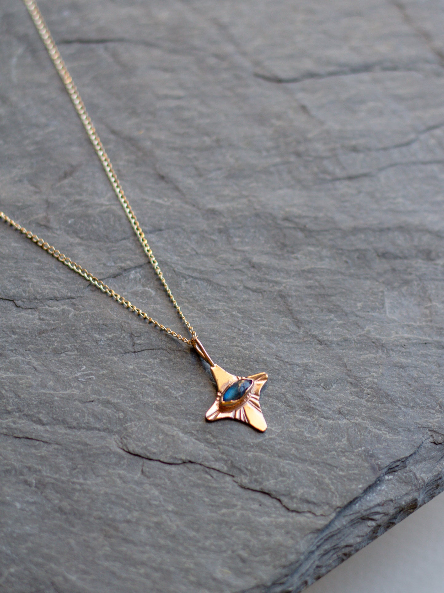 North Star gem necklace 003