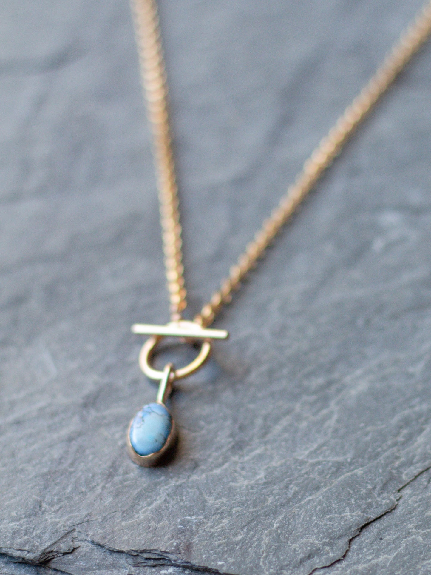 golden hills turquoise toggle necklace 001