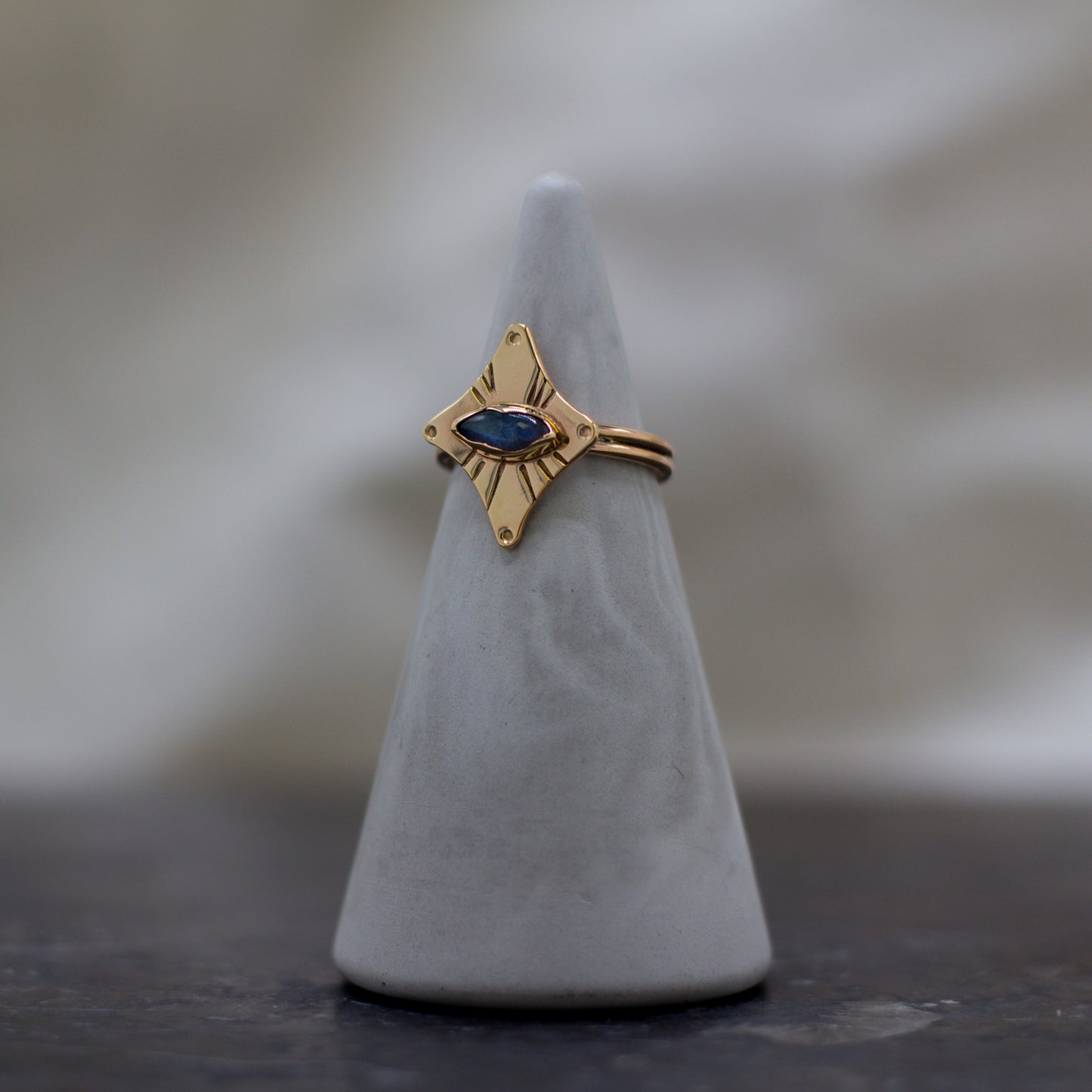 North Star x Labradorite ring