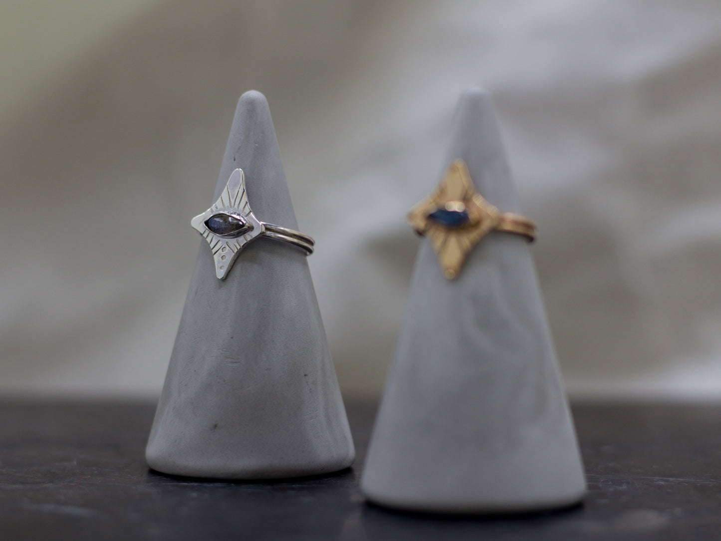 North Star x Labradorite ring