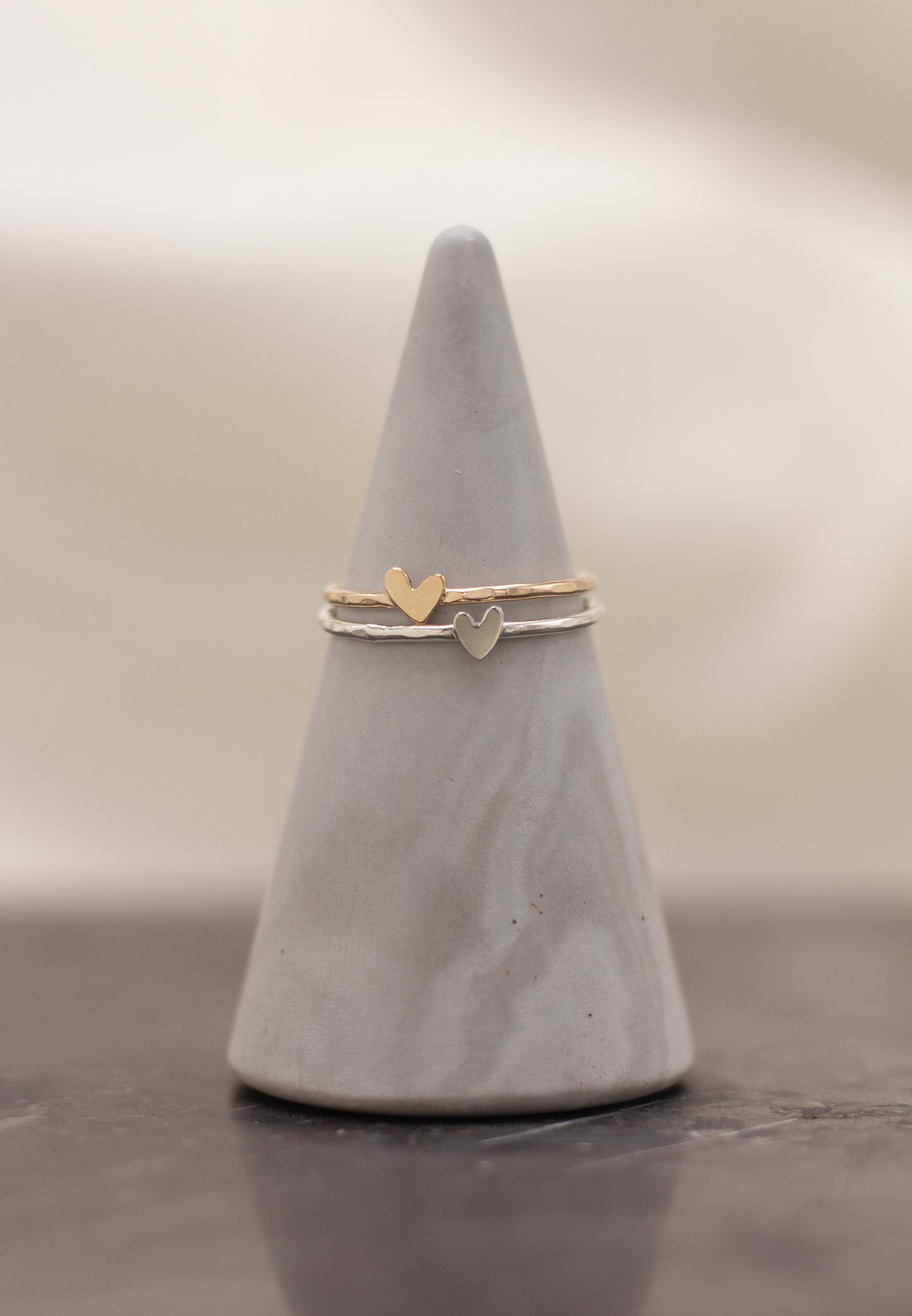 mini heart ring
