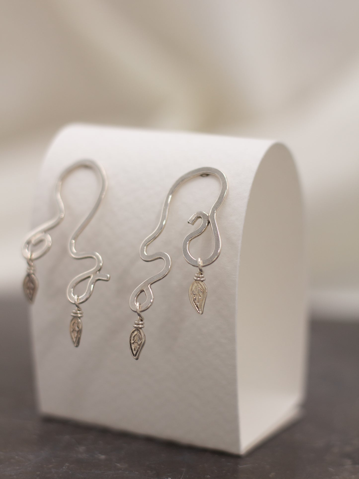 tendril + leaf studs