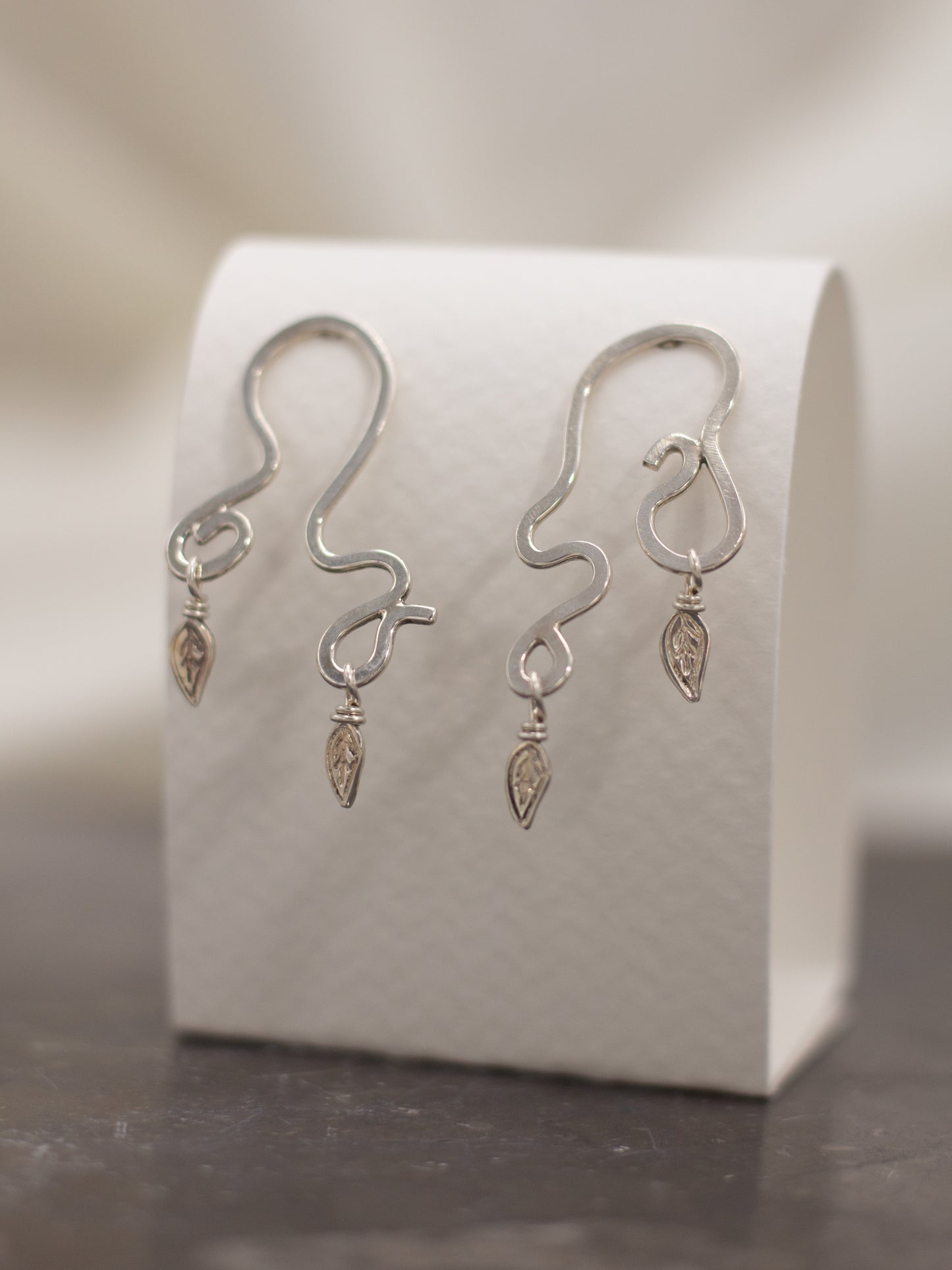 tendril + leaf studs