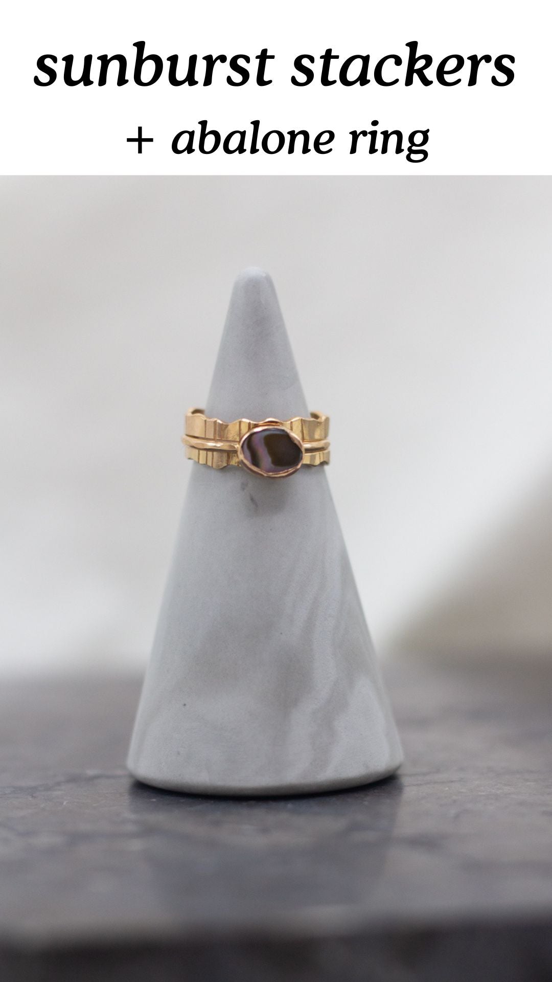 abalone stacking ring set