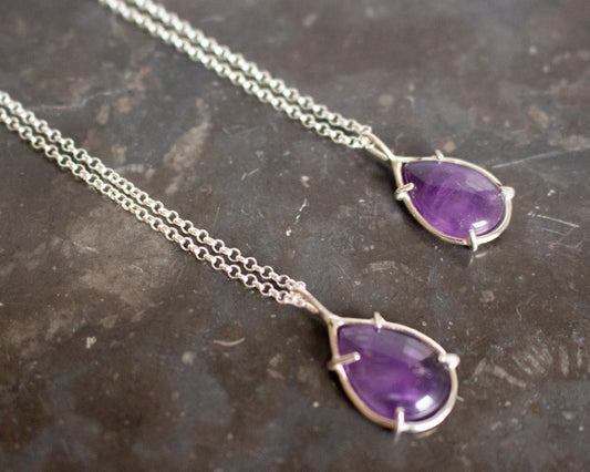 amethyst teardrop