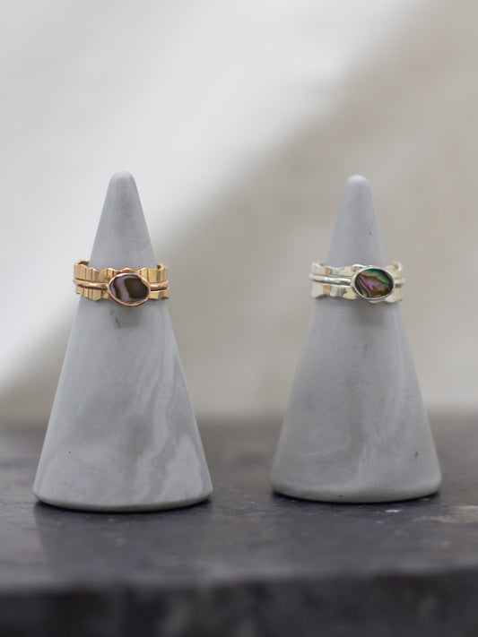abalone stacking ring set
