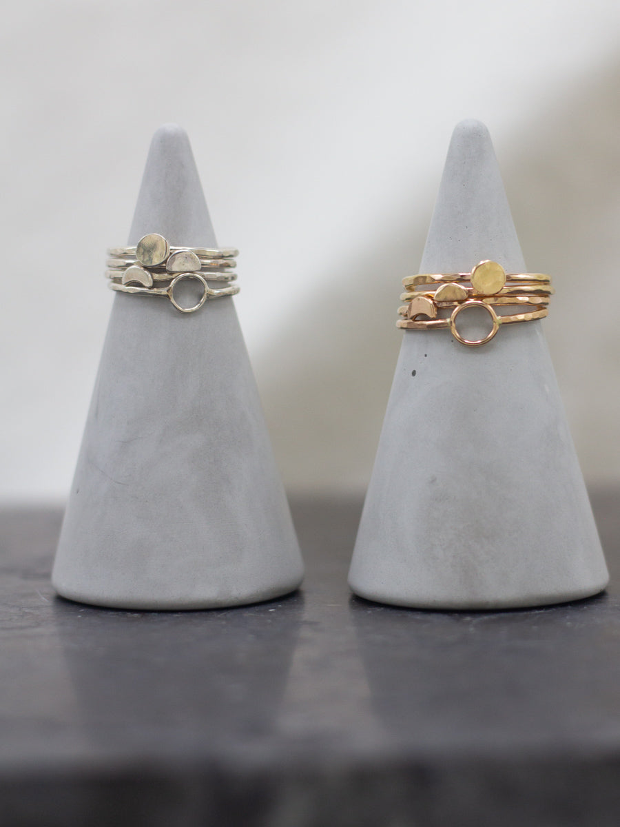 moon cycles ring set