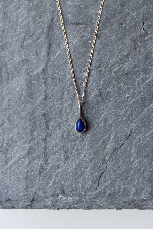 mini lapis necklace 001