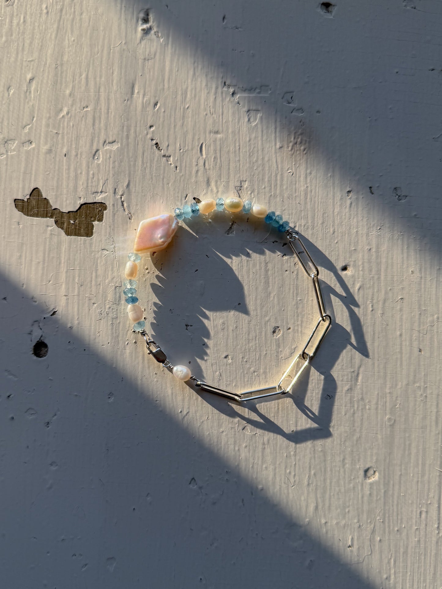 bead + chain bracelet class