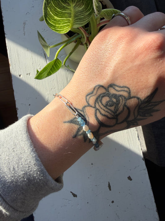 bead + chain bracelet class
