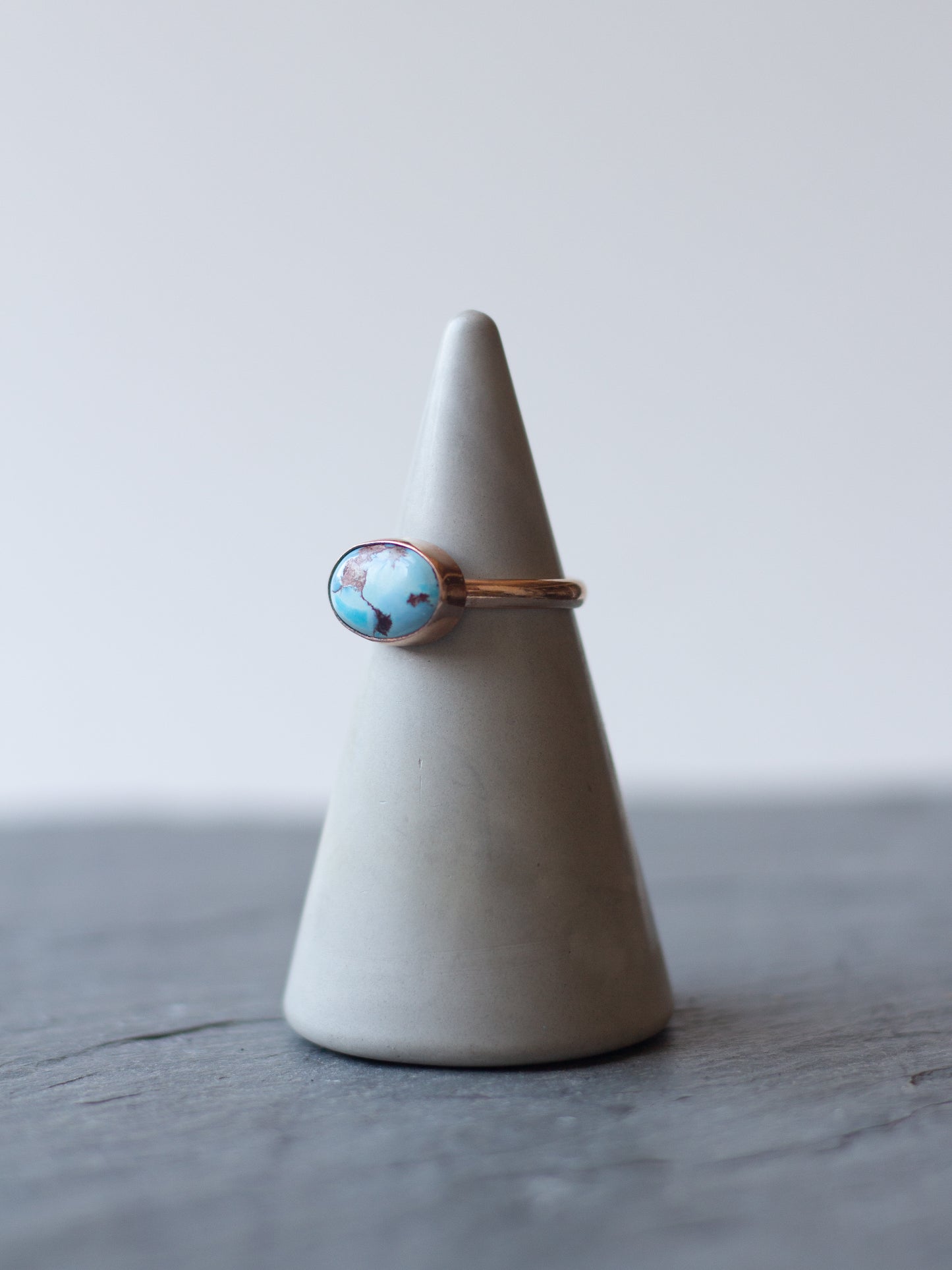 golden hills turquoise ring - size 7