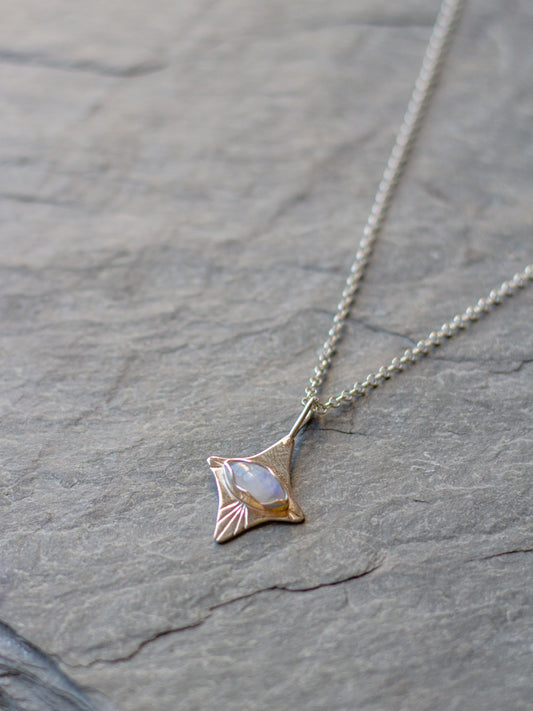 North Star gem necklace 002