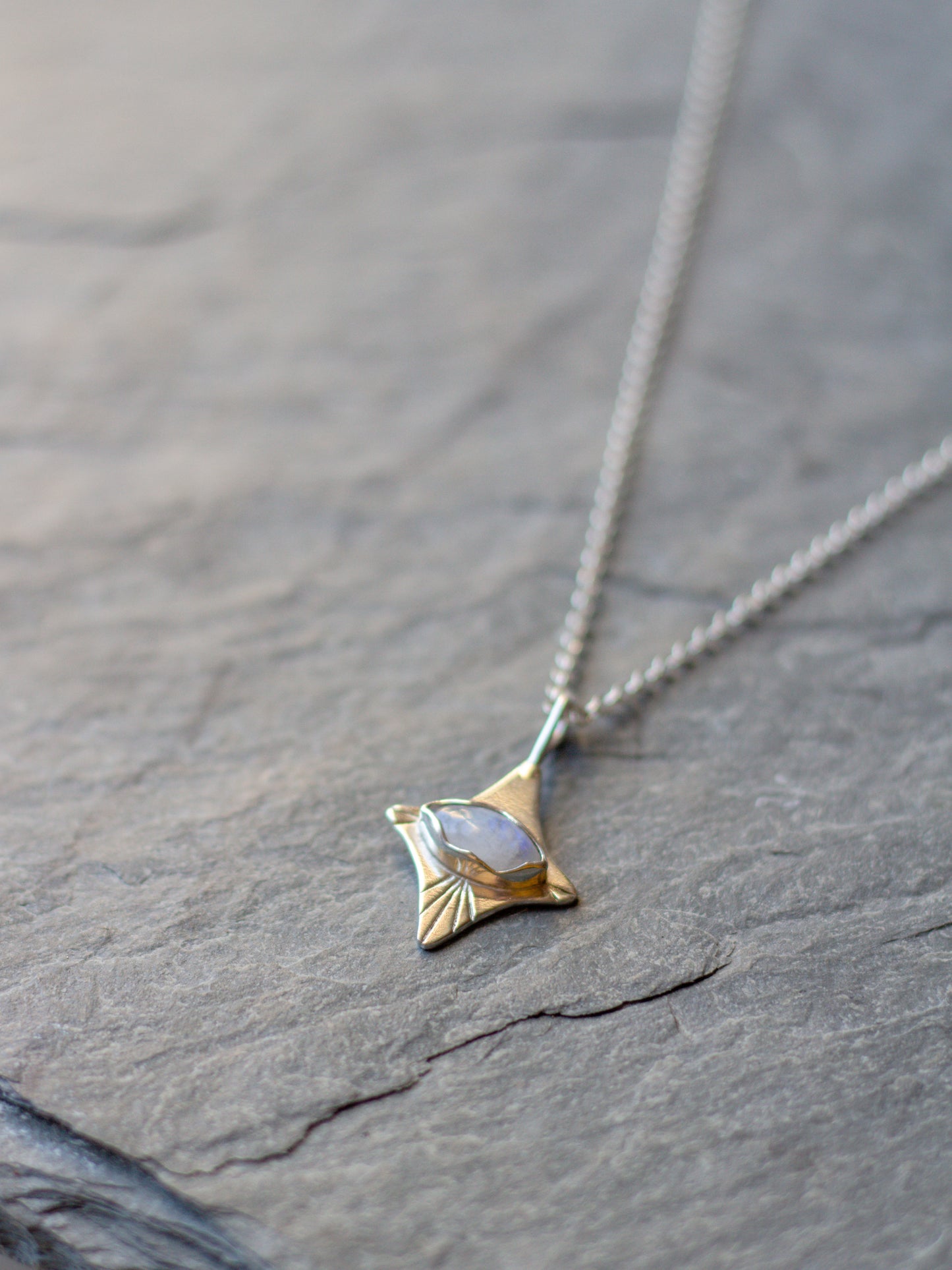North Star gem necklace 002