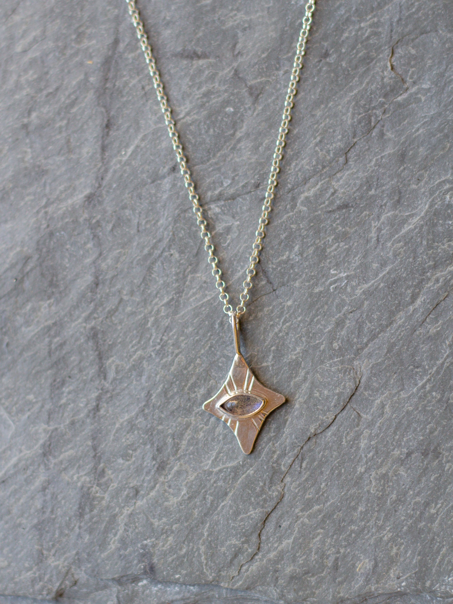 North Star gem necklace 004