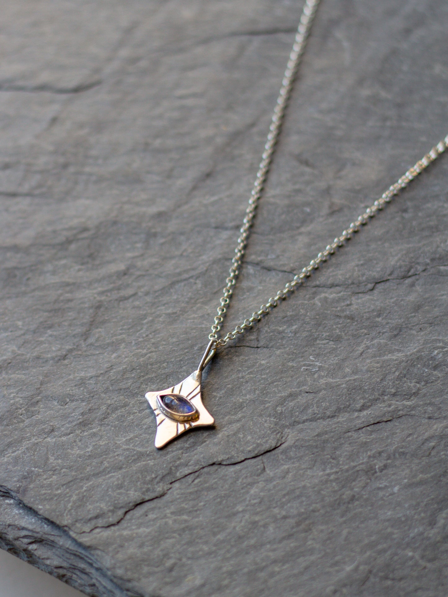 North Star gem necklace 004