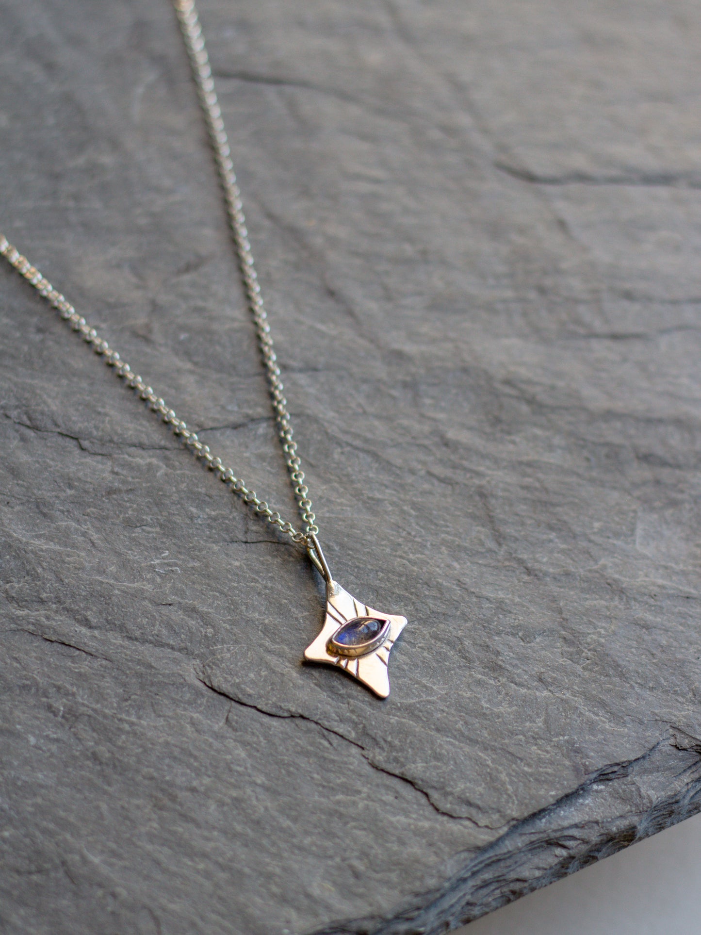 North Star gem necklace 004