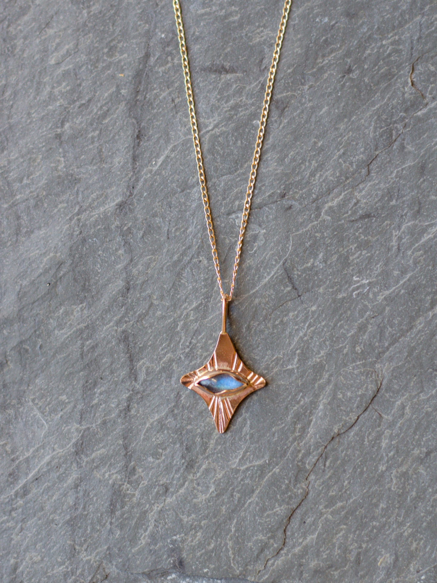 North Star gem necklace 005