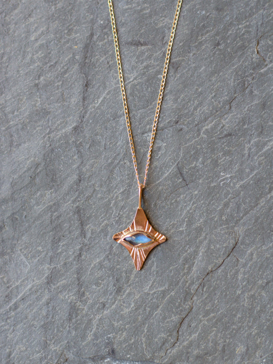 North Star gem necklace 005