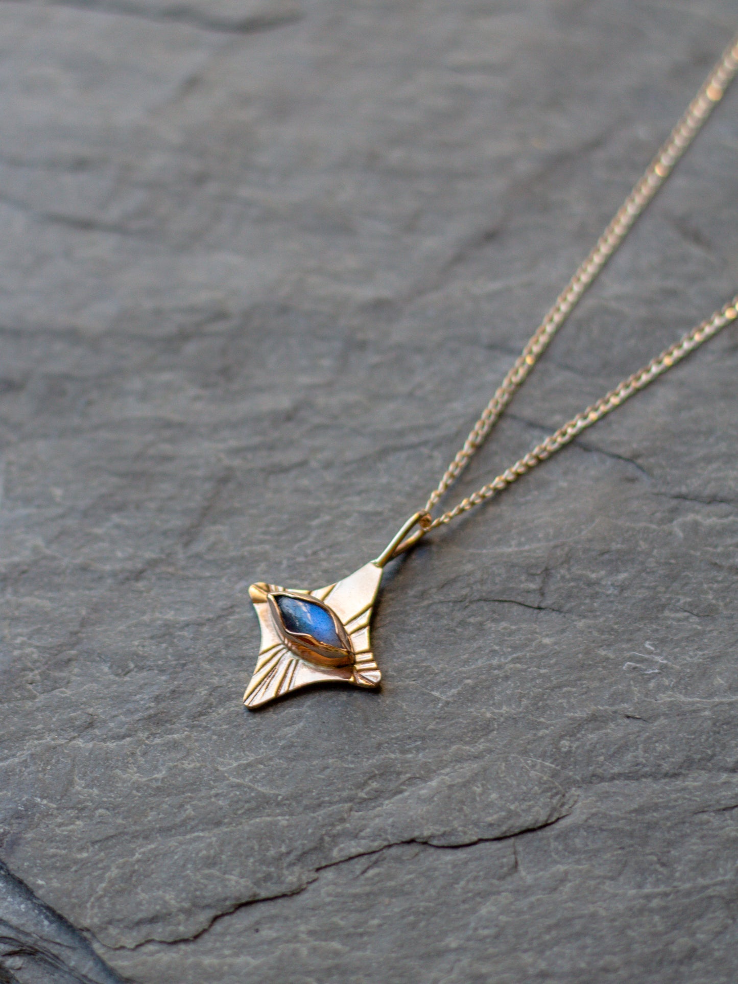 North Star gem necklace 005