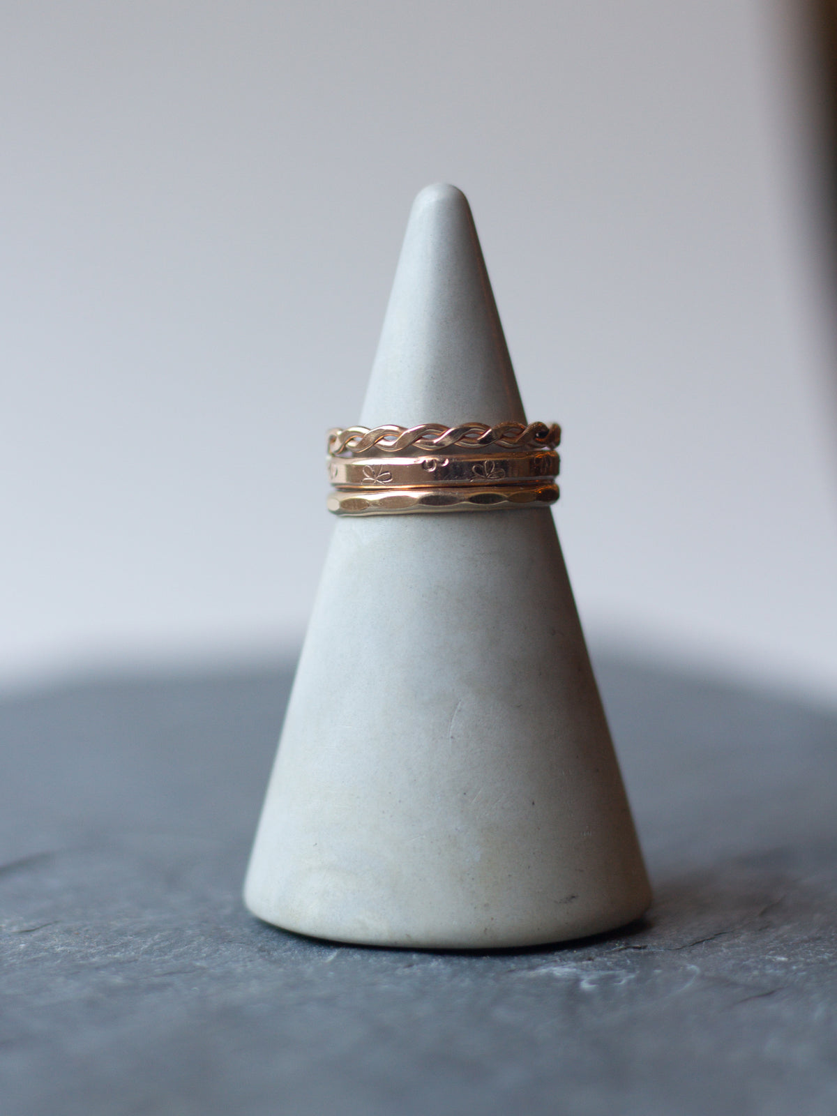 stacking ring class (gold fill)