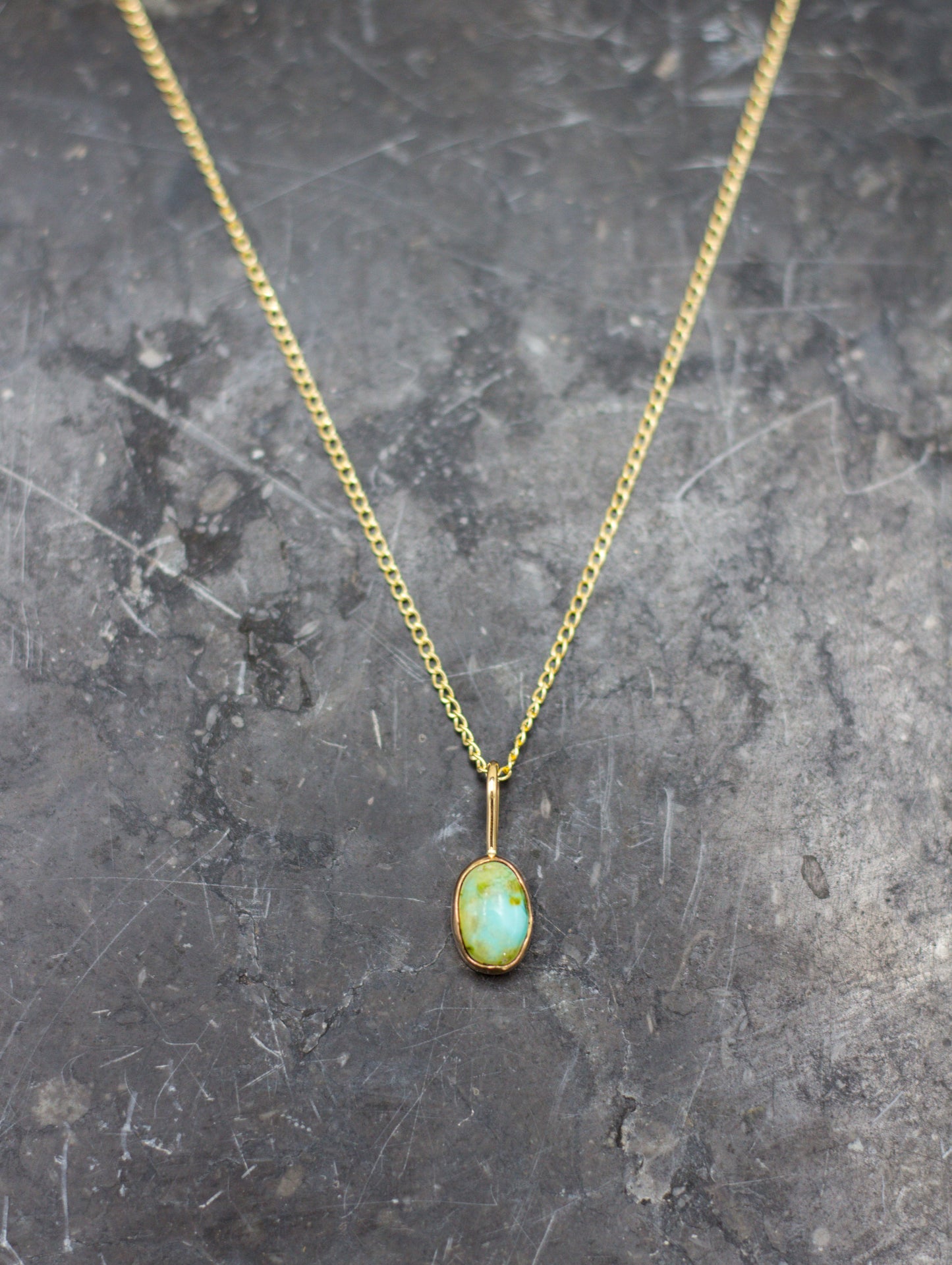 sonoran gold turquoise pendant 02