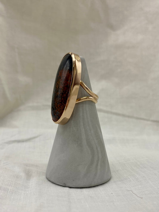 Custom Petrified Wood Ring