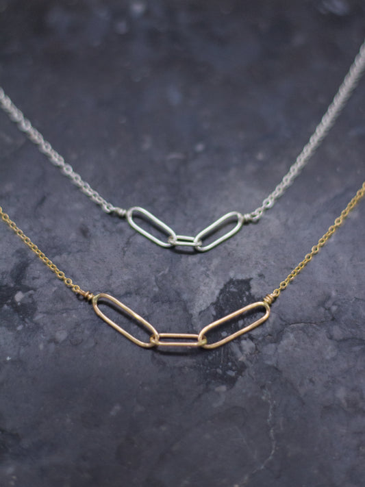 triple link necklaces